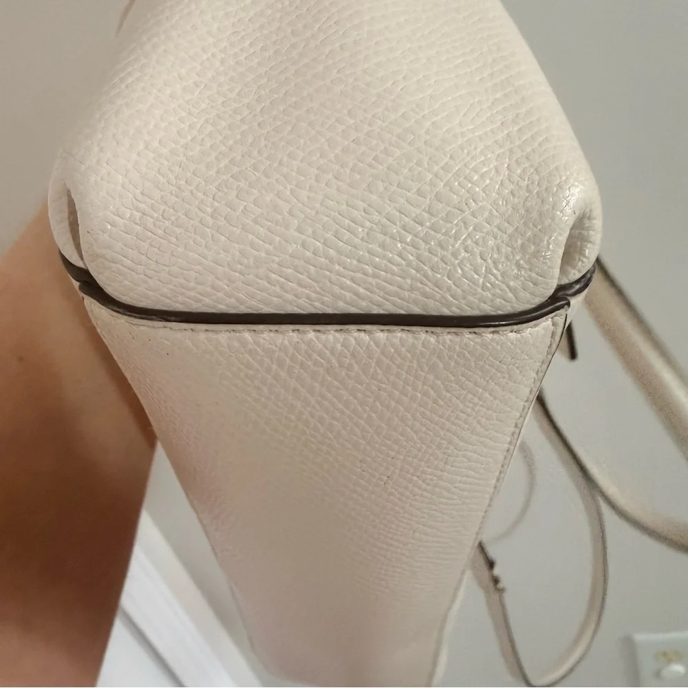Coach Ivory Satchel with Crossbody Strap